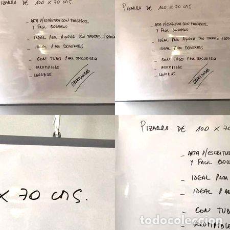 M&eacute;dailles th&eacute;matiques: pizarra blanca 70x100 laminada y varillado papel irrompible