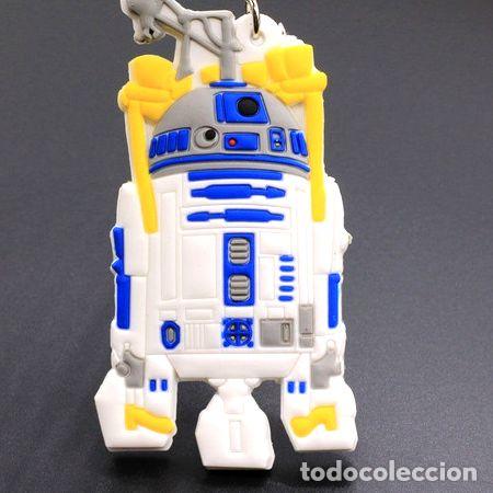 M&eacute;dailles th&eacute;matiques: llavero star wars r2 d2 goma pvc 8cm