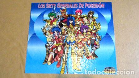 M&eacute;dailles th&eacute;matiques: poster los 7 generales de poseidon los caballeros del zodiac