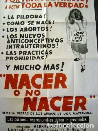 M&eacute;dailles th&eacute;matiques: nacer o no nacer afiche cine aborto practicas prohibidas
