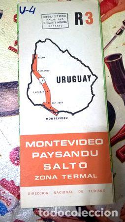 Thematische Medaillen: mapa de ruta montevideo paysandu salto zona termal