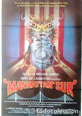 Thematic medals: antiguo afiche poster original de cine manhattan sur