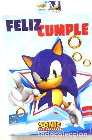 Medallas tem&aacute;ticas: afiche feliz cumpleanos para puerta sonic unicornio tik tok