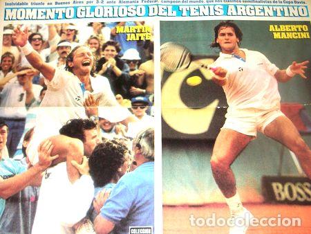 Medallas tem&aacute;ticas: poster triunfo x copa davis vs alemania federal x 3 a 2