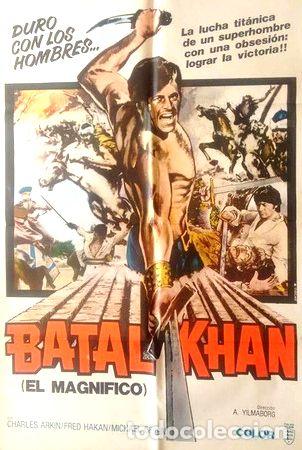 Medallas tem&aacute;ticas: antiguo afiche poster original de cine batal khan