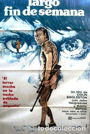M&eacute;dailles th&eacute;matiques: afiche original de la pelicula largo fin de semana
