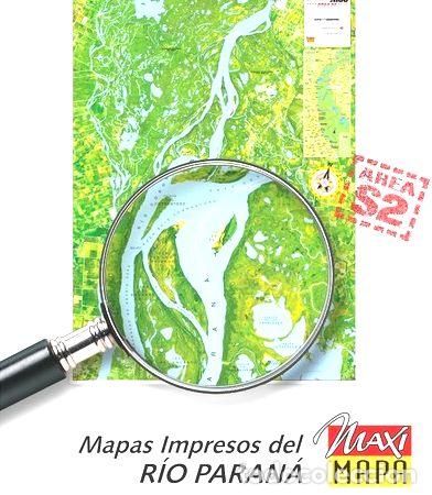 M&eacute;dailles th&eacute;matiques: rio parana mapa satelital area s2 km 455 534 impreso