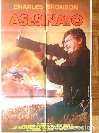 M&eacute;dailles th&eacute;matiques: antiguo afiche poster original de cine asesinato bronson