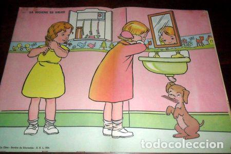 Medaglie tematiche: antigua lamina poster la higiene es salud n 4