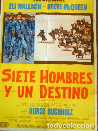Medaglie tematiche: afiche de pelicula siete hombres y un destino