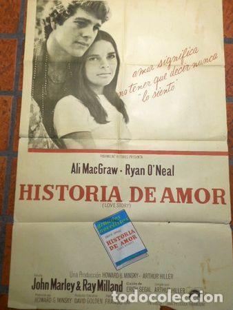 Medaglie tematiche: afiche de cine historia de amor love story cod 308