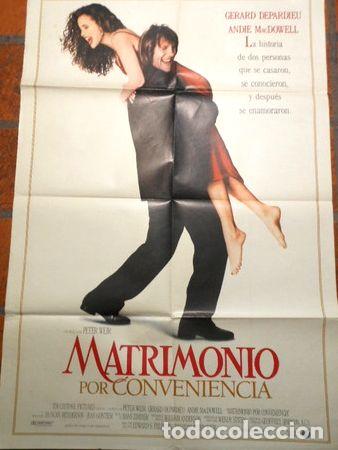Medaglie tematiche: afiche de cine matrimonio por conveniencia cod 326