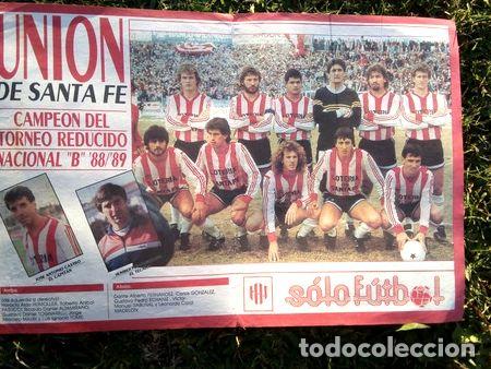 Medaglie tematiche: union de santa fe poster del campeon 1989 del reducido nb