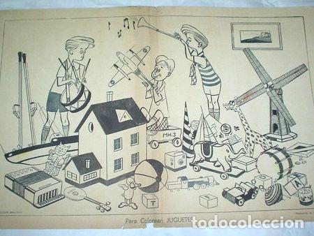 Medaglie tematiche: juguetes lamina central billiken para colorear magica 1950