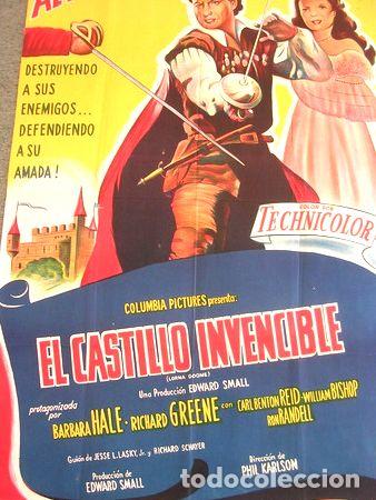 Medaglie tematiche: antiguo afiche cine el castillo invencible 1951