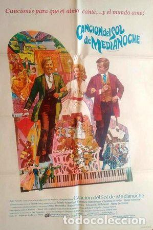 Medaglie tematiche: antiguo afiche original cine cancion del sol de medianoche