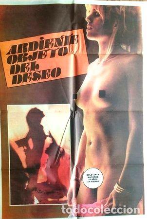 Medaglie tematiche: antiguo afiche original de cine ardiente objeto del deseo