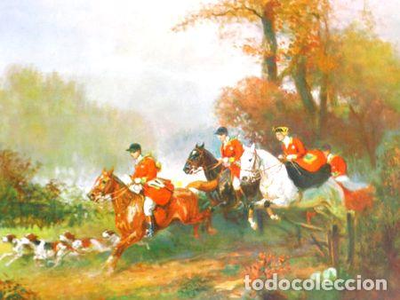 M&eacute;dailles th&eacute;matiques: cazadores ingleses 40x30 cm