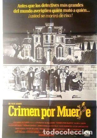 M&eacute;dailles th&eacute;matiques: antiguo afiche poster original de cine crimen por muerte