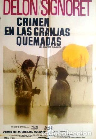 M&eacute;dailles th&eacute;matiques: antiguo afiche original cine crimen en las granjas quemadas