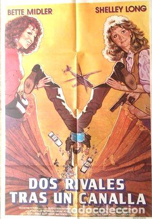 M&eacute;dailles th&eacute;matiques: antiguo afiche original de cine dos rivales tras un canalla