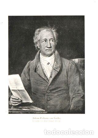 M&eacute;dailles th&eacute;matiques: lamina johann wolfgang von goethe poeta y cientifico aleman