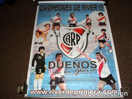 M&eacute;dailles th&eacute;matiques: afiche campeones con river plate duenos de la gloria