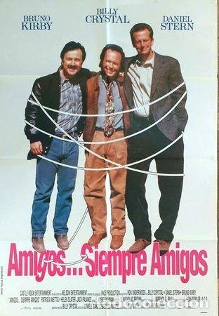 M&eacute;dailles th&eacute;matiques: antiguo afiche poster original de cine amigos siempre amigos