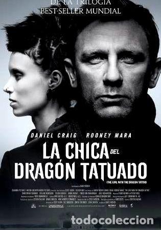 M&eacute;dailles th&eacute;matiques: poster original cine la chica del dragon tatuado