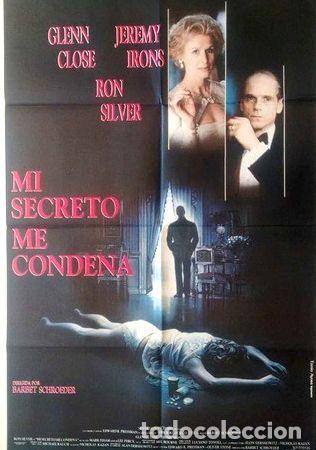 M&eacute;dailles th&eacute;matiques: antiguo afiche poster original cine mi secreto me condena