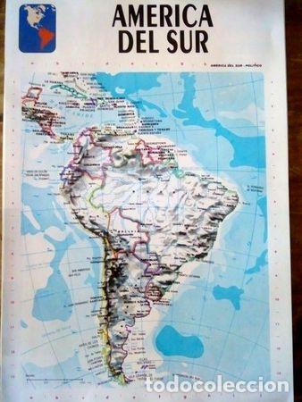 M&eacute;dailles th&eacute;matiques: mapa america del sur