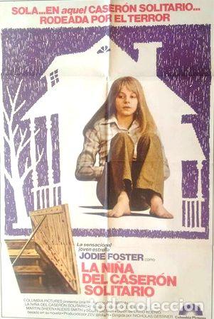 M&eacute;dailles th&eacute;matiques: antiguo afiche original cine la nina del caseron solitario