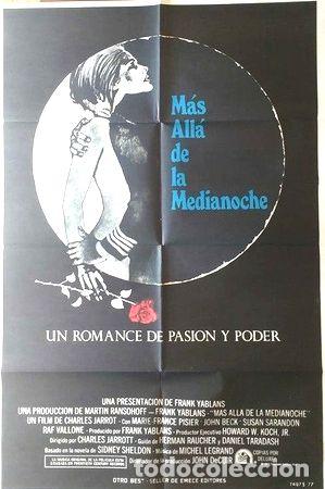 M&eacute;dailles th&eacute;matiques: antiguo afiche original de cine mas alla de la medianoche