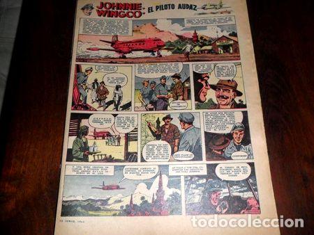 M&eacute;dailles th&eacute;matiques: lamina escolar 1960 johnnie winngco el piloto audaz