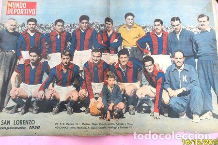 M&eacute;dailles th&eacute;matiques: antigua lamina central mundo deportivo sal lorenzo 1956