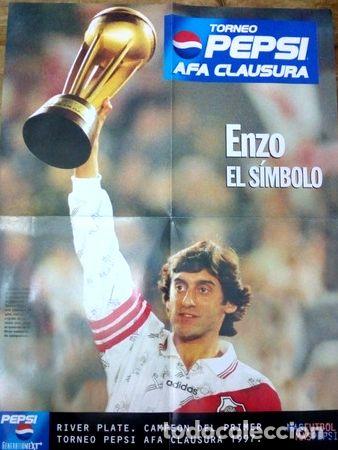 M&eacute;dailles th&eacute;matiques: poster enzo francescoli torneo pepsi afa clausura