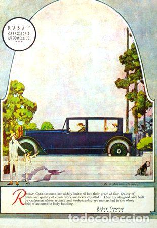 M&eacute;dailles th&eacute;matiques: poster rubay carrosserie automobile 1920 y marmon 34 1920