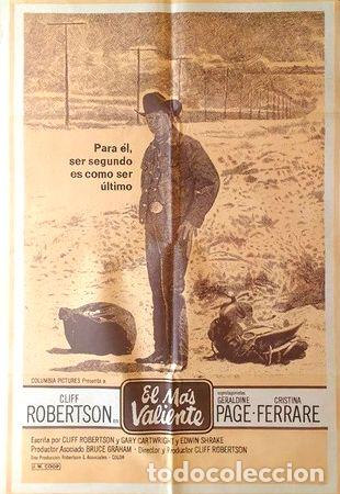 M&eacute;dailles th&eacute;matiques: antiguo afiche poster original de cine el mas valiente