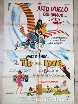 M&eacute;dailles th&eacute;matiques: antiguo afiche poster original de cine el tio del mono