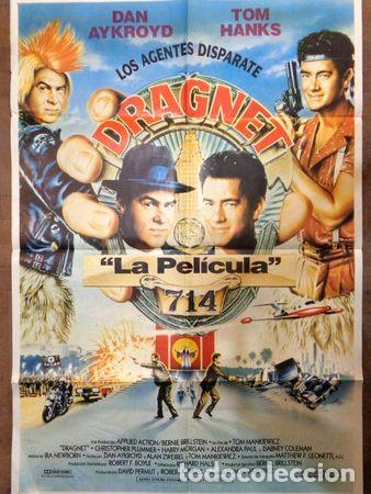 M&eacute;dailles th&eacute;matiques: antiguo afiche poster original de cine dragnet