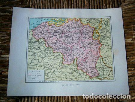 Medallas tem&aacute;ticas: mapa de belgica 1948 - Foto 1