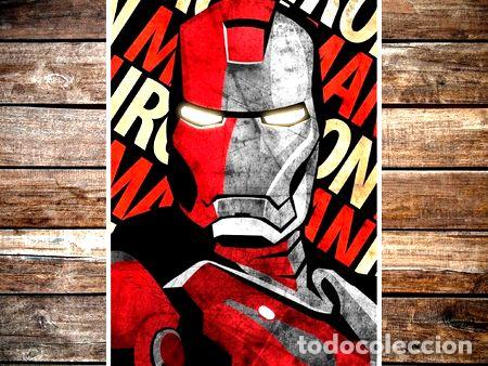 Medalhas tem&aacute;ticas: poster lamina de iron man 47x32cm 200grms