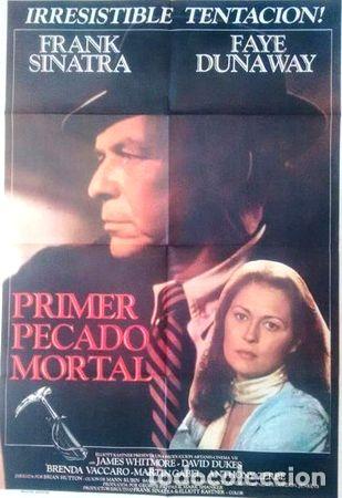 M&eacute;dailles th&eacute;matiques: antiguo afiche original d cine primer pecado mortal sinatra
