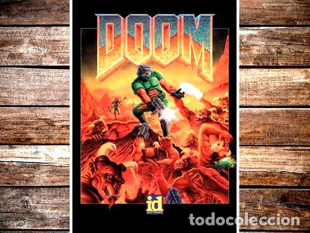 Medaglie tematiche: poster juego doom 47x32cm 250grms decoracion