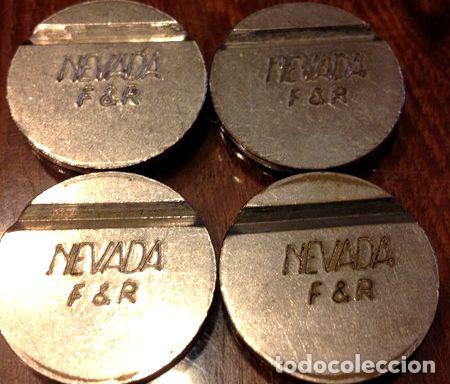 M&eacute;dailles th&eacute;matiques: lote de 4 fichas nevada de maquina de videjuegos antigua