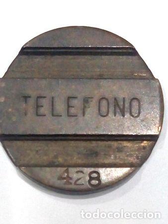 M&eacute;dailles th&eacute;matiques: ficha cospel telefonico numero 428