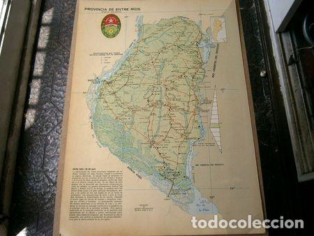 M&eacute;dailles th&eacute;matiques: entre rios chubut mapa antiguo 1947