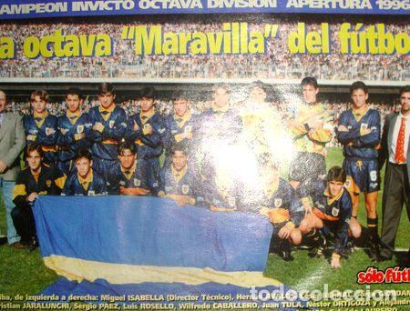 M&eacute;dailles th&eacute;matiques: boca juniors mini poster campeon invicto 8 div1996