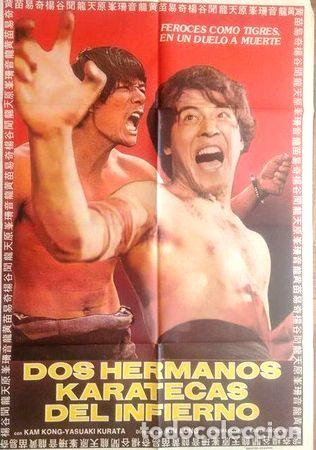 Medaglie tematiche: antiguo afiche original dos hermanos karatecas del infierno