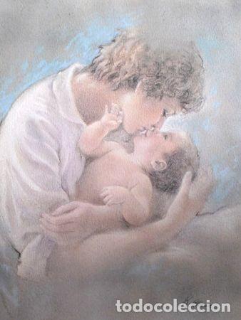 Medaglie tematiche: lamina r blanc madre y nino 50x35 cmcon margen